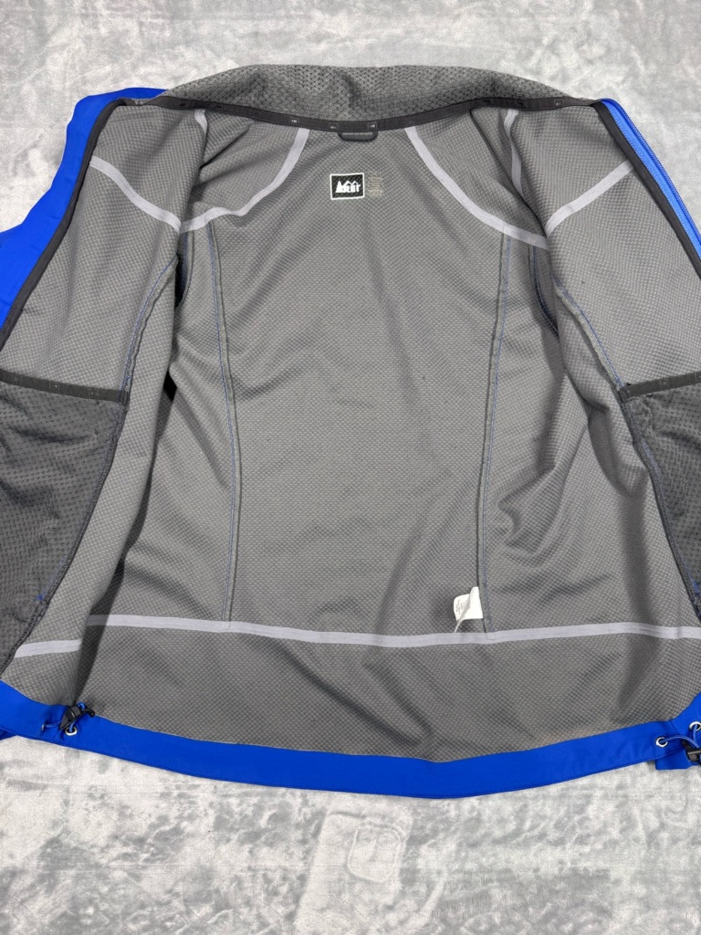 REI Women's Vibrant Soft Shell Blue Jacket - Picture 7 of 14